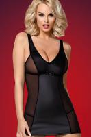 Сексуальное платье Obsessive 823-DRE-1, L/XL, Черный, S/M