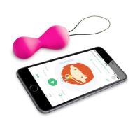 Вагинальные шарики, тренажер вагинальных мышц Gballs 2 App Gvibe (Англия), розовый