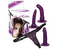 Набор страпонов Bad Kitty Strap-On purple Set