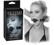 Воздухопроницаемый кляп Bedroom Fantasies: Breathable Silicone Ball Gag, черный