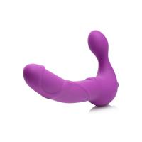 Royal Revolver Vibrating Strapless Silicone Strap On Dildo – страпон, 24.7х3.8 см.