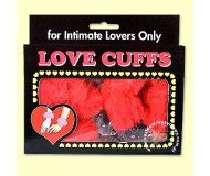 Наручники с мехом Love Cuffs Red