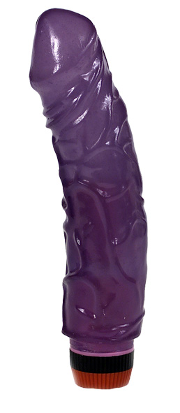 Вибратор гелевый Jelly vibator lavender, 20Х4,5 см