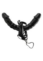 Двойной страпон Fetish Fantasy Vibrating Double Delight Strap-On, 12х3,7 см