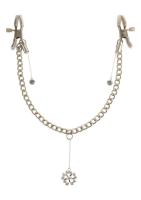 Зажимы для сосков с кулоном Fetish Fantasy Crystal Nipple Clamps