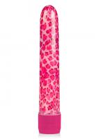 CalExotics Leopard Massager пластиковый вибратор, 17х3 см, розовый
