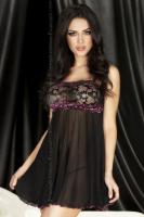 Ажурный пеньюар Boddydoll &amp; String , черный L/XL