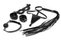 Набор БДСМ: Маска, Кляп, Плеть, Наручники и Трусики