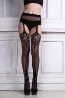 Dolce Piccante чулки в сеточку со слитным поясом