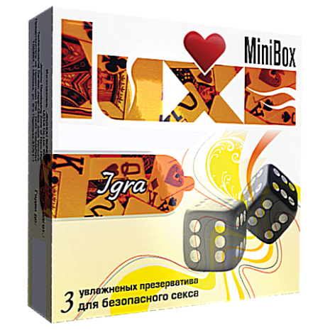 Luxe Mini Box Игра – 3 презерватива с разным рельефом