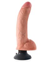 Вибратор Vibrating King Cock 9 with Balls, 20,7х5,7 см