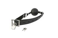 Черный кляп с замком