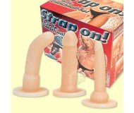 Страпон Strap-on! (3 телесных фаллоса)