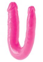 Pipedream Double Trouble 10 Inch – двусторонний фаллоимитатор, 25х3.2 см, розовый