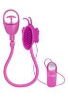 Вибропомпа для клитора Butterfly Clitoral Pump Pink, 11х6 см, розовый
