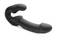 Evoke Rechargeable Vibrating Silicone Strapless Strap On – страпон 24.7х4 см., черный