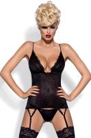 Сексуальный комплект Obsessive Diamond corset , L/XL