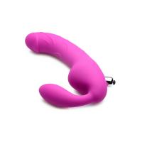Royal Rider Vibrating Silicone Strapless Strap On Dildo – страпон, 21.5х3.8 см.