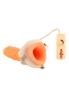 Полый страпон с вибрацией Strap-On Vibrating Extender, 17Х5 см