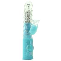 Вибратор кролик 3 скорости ротации Rabbit Vibe Love Me Dreamy, 11,4х3,3 см, голубой