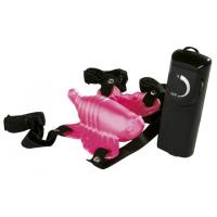 Вибро-бабочка на ремешках для клитора Venus Butterfly