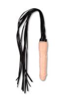 Плеть с телесным фаллоимитатором
