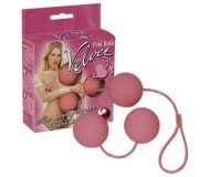 Вагинально-анальные шарики Velvet Pink Balls