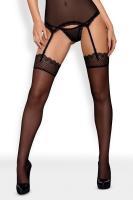 Чулки под пояс Obsessive 820-STO-1, S/M
