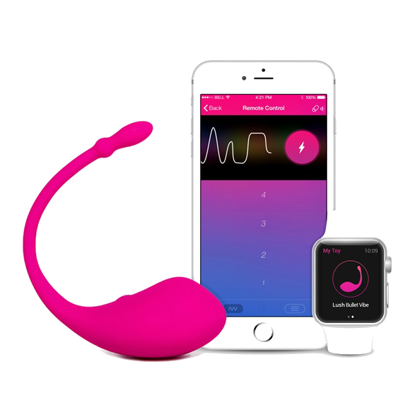 Виброяйцо со смарт-приложением и подключением к вебкам-чатам – Lovense Lush Bullet Vibrator, 18х3,4 см