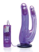 Страпон с вибрацией для двойного проникновения Fetish Fantasy Crotchless Duble