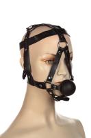 Сбруя на голову с кляпом шариком
