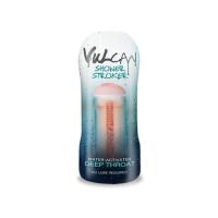 Topco Sales CyberSkin, H2O Vulcan Shower Stroker Deep Throat – мастурбатор ротик, 15 см