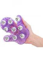 Simple &amp; True Roller Balls Massager перчатка для массажа, пурпурный