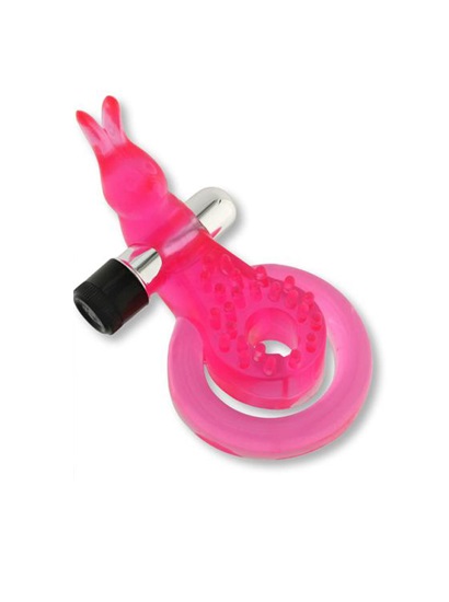 Эрекционное кольцо с вибрацией Cock & Ball Ring Rabbit
