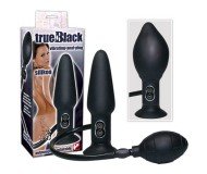 Анальная вибро-пробка True Black Vibrating Anal Plug