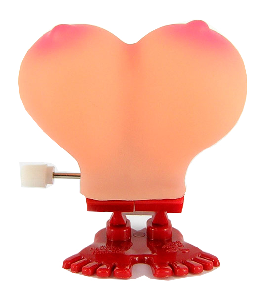 Игрушка-попрыгун грудь Plastic Sexy Jumping Jolly Pecker