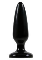 Анальная пробка Pleasure Plug Small, 10х3,5 см, черный