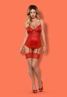 Корсет с подвязками для чулок Obsessive Lovica corset, S/M