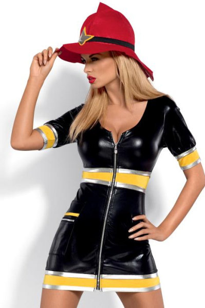 Эротический костюм Obsessive Firegirl, L/XL