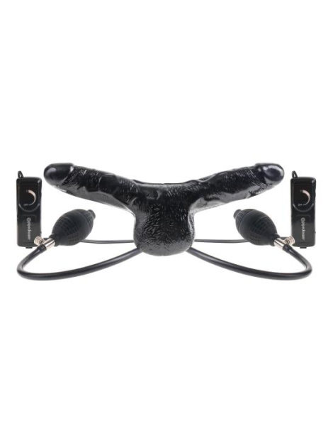 Двойной надувной вибратор Fetish Fantasy Double Delight, 14х4,8 см