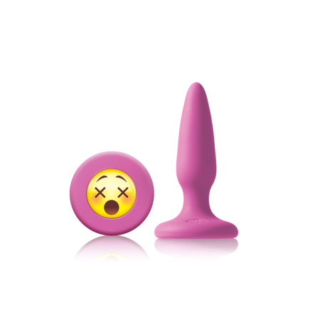 NS Novelties Mojis Plug #WTF пробка анальная 7х2 см., розовый