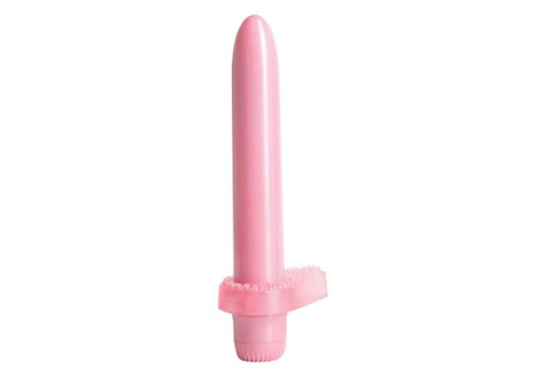 Вибратор + эрекционное кольцо My First® Vibe, with Bonus Vibe Ring, 19х2,5 см, розовый