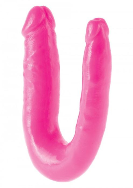 Pipedream Double Trouble 10 Inch – двусторонний фаллоимитатор, 25х3.2 см, розовый