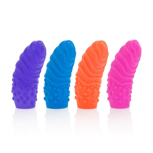 CalExotics Silicone Finger Swirls набор насадок 5.75х2.5 см.