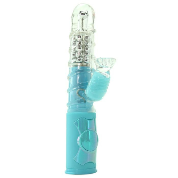 Вибратор кролик 3 скорости ротации Rabbit Vibe Love Me Dreamy, 11,4х3,3 см, голубой