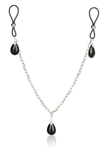 Украшение на соски Nonpiercing Nipple Chain Jewelry, оникс