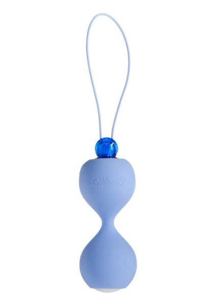Mae B Soft Touch Vibr Love Balls – вагинальные шарики с вибрацией, 3,5 см, голубой