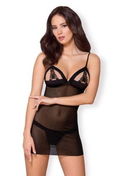 Комплект Obsessive 865-CHE-1 chemise, S/M