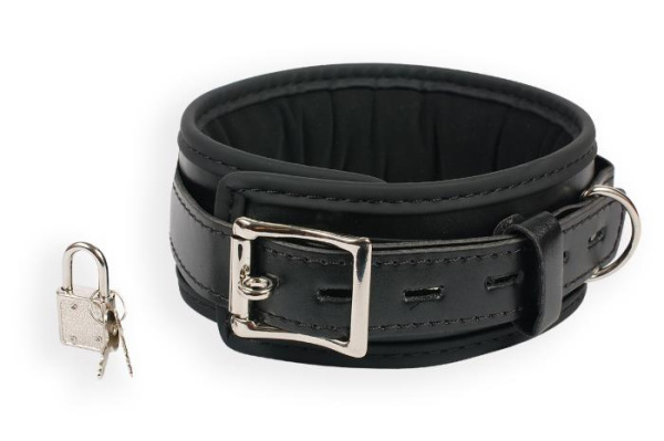 Черный ошейник Пикантные Штучки