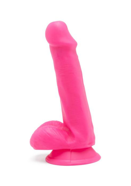 Toy Joy Get Real Happy Dicks Dildo 6 In w.Balls фаллоимитатор с мошонкой и присоской, 15х3,5 см, розовый